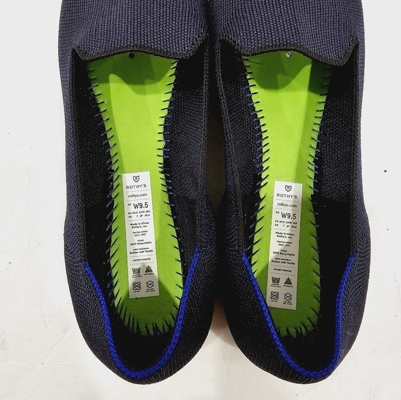 Rothy’s The Loafer Slip On Round Toe Blue Flats - Picture 6 of 8